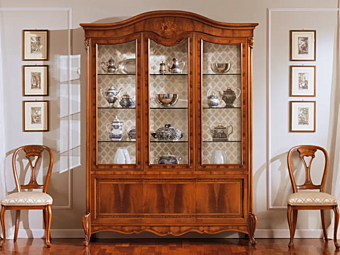 Walnut display cabinet Olimpian B Marzorati Walnut display cabinet Olimpian B Marzorati factory MARZORATI from Italy