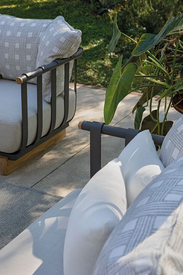 Garden Armchair with Armrests Fabric Atmosphera Portofino factory ATMOSPHERA from Italy. Foto №10