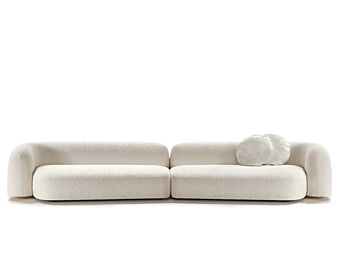 Sectional sofa Dune fabric Nature Design Franco Mario