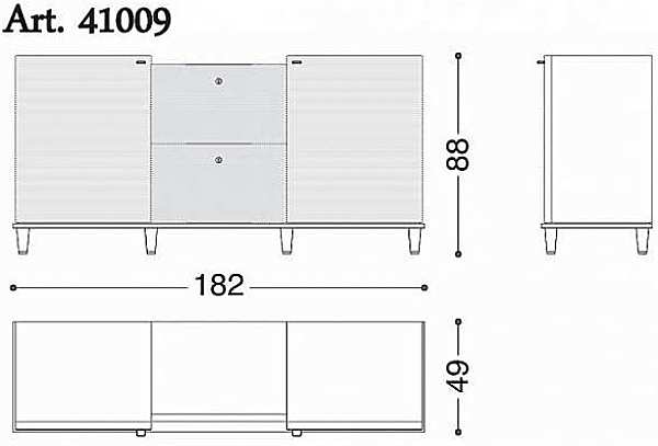 Chest of drawers ANGELO CAPPELLINI Opera DIMITRI 41009 factory OPERA CONTEMPORARY from Italy. Foto №3