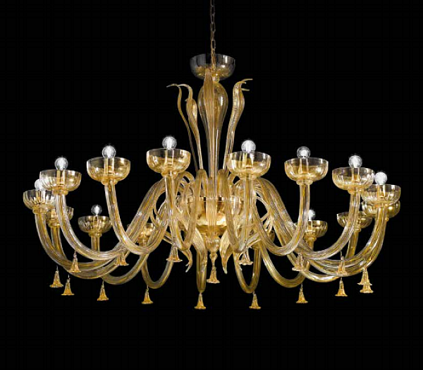 Chandelier SYLCOM 1521/16 factory SYLCOM from Italy. Foto №1