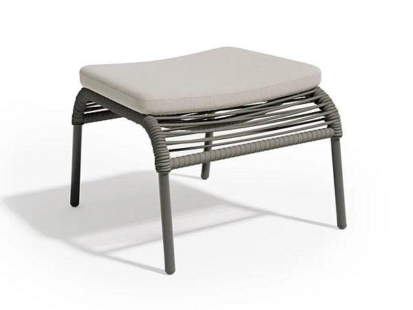 Rectangular Aluminium Garden Footstool Atmosphera Pleasure 2.0 factory ATMOSPHERA from Italy. Foto №1