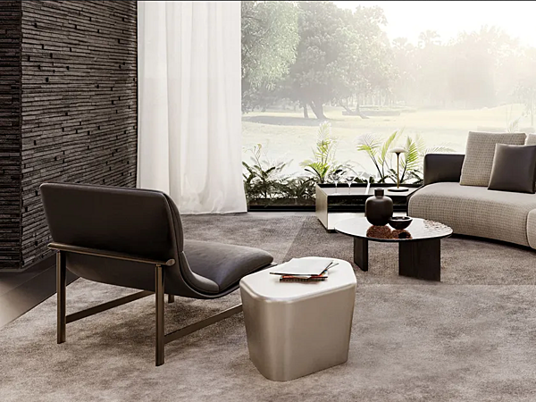 Upholstered armchair with soft back MisuraEmme Baltimora factory MisuraEmme from Italy. Foto №7