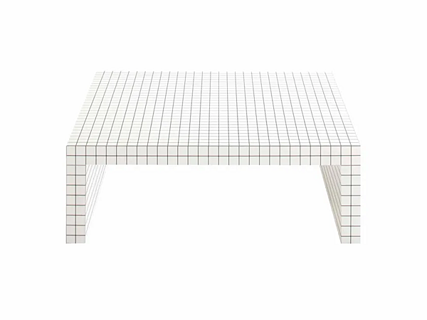 Low honeycomb coffee table Zanotta Quaderna 656 656 factory ZANOTTA from Italy. Foto №2