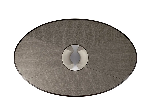 Oval walnut living room table GIORGETTI Enso factory GIORGETTI from Italy. Foto №2