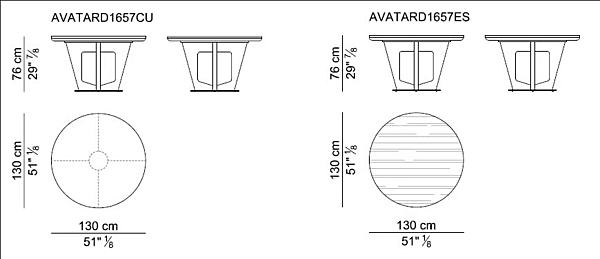 Round wooden meeting table Avatar I 4 Mariani factory i 4 Mariani from Italy. Foto №3