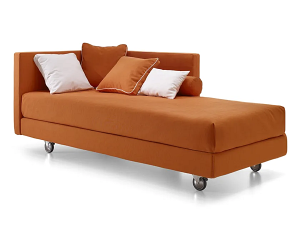 Two Seater Sofa Bed in Fabric with Soft Backrest Duomo Design Mono factory Duomo Design from Italy. Foto №5