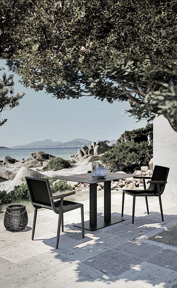 Stackable Aluminium Garden Chair with Armrests Atmosphera Domino DM.SB factory ATMOSPHERA from Italy. Foto №9