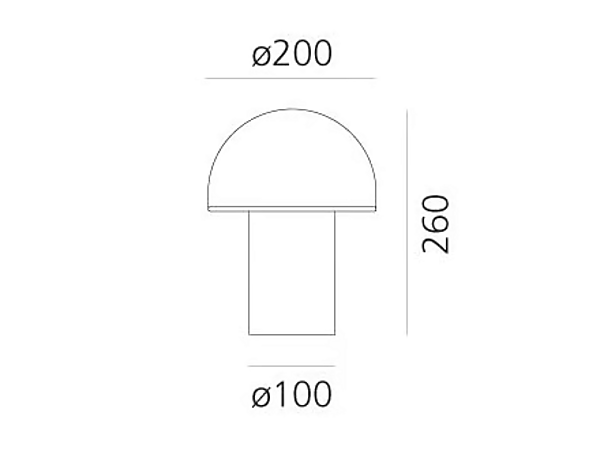 Blown Glass Table Lamp Onfale Artemide A006400, A006500, A006300 factory Artemide from Italy. Foto №5