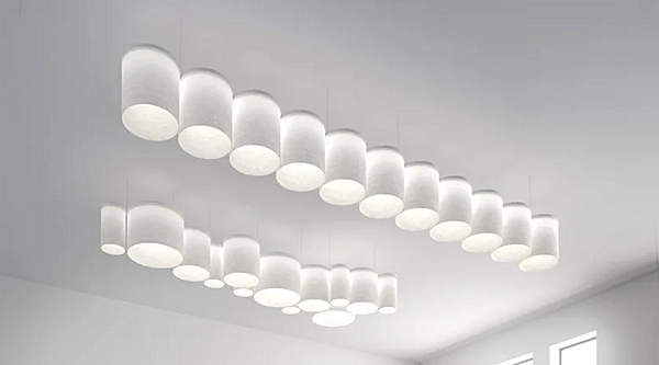 Dimmable pendant lamp Ripple Cluster Artemide factory Artemide from Italy. Foto №8