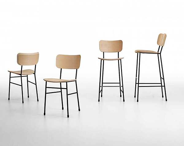 Bar stool MIDJ Piuma S2210HW factory MIDJ from Italy. Foto №2