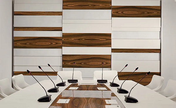 Rectangular meeting table with cable management i 4 Mariani President factory i 4 Mariani from Italy. Foto №8
