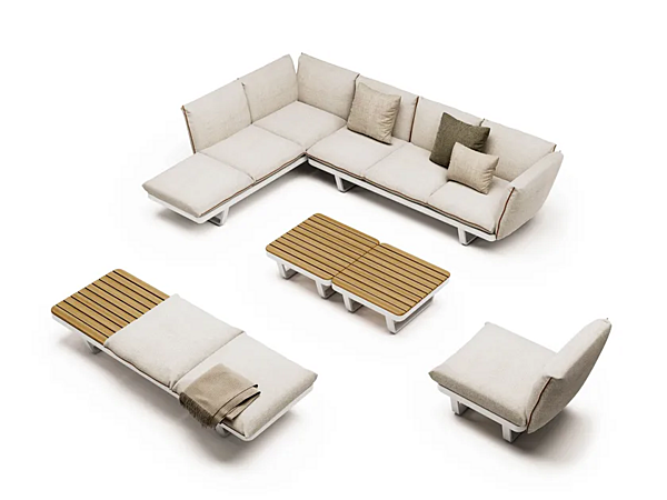 3-seater modular garden sofa Venice Atmosphera factory ATMOSPHERA from Italy. Foto №10