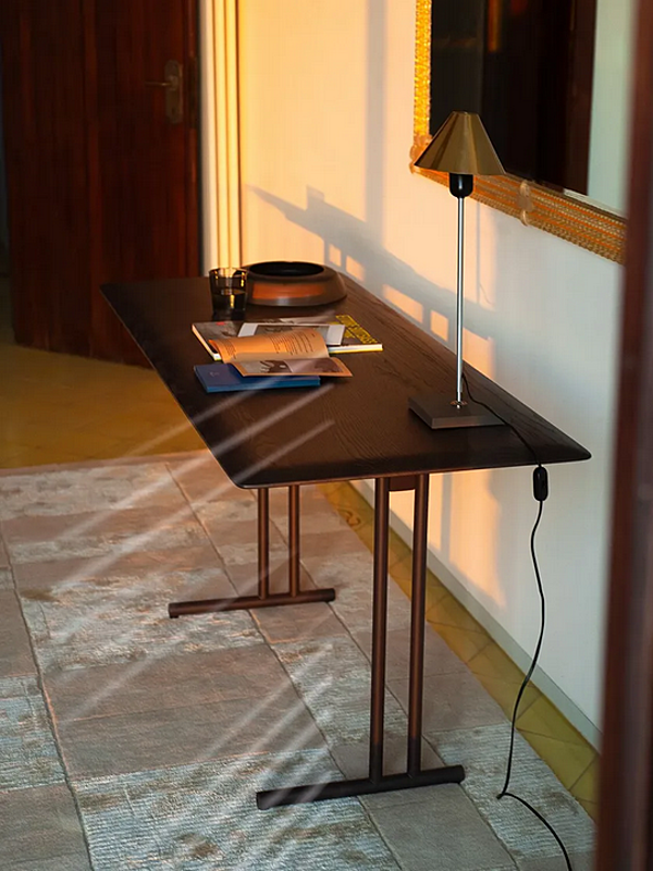 Secretary desk in ash and metal Potocco Graphic 955 SCR 955/SCR factory POTOCCO from Italy. Foto №3