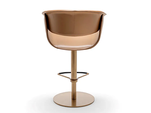 Leather stool with gas lift FASEM Airlux Airlux Bar BT factory FASEM from Italy. Foto №6