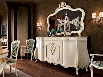 Solid Wood Sideboard with Doors Modenese Luxury Interiors 11106 factory MODENESE GASTONE from Italy