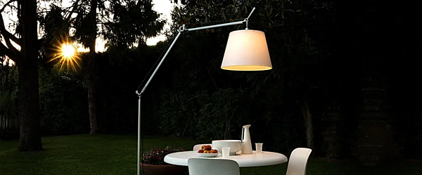 LED Fabric Floor Lamp Outdoor Artemide Tolomeo Paralume T076150 factory Artemide from Italy. Foto №5