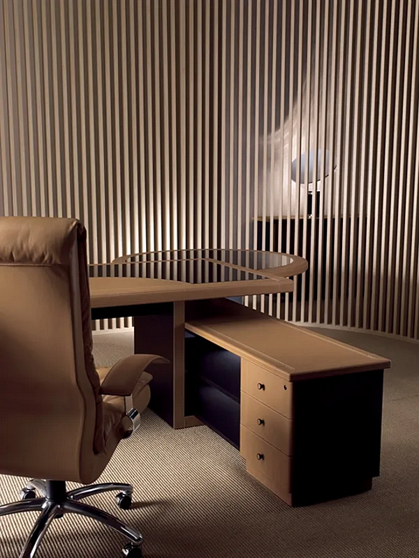 Rectangular wooden executive desk Elite i 4 Mariani factory i 4 Mariani from Italy. Foto №4