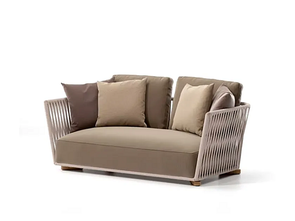 Two-seater garden sofa with fabric upholstery KETTAL Grand Bitta KS7003100 factory KETTAL from Italy. Foto №3