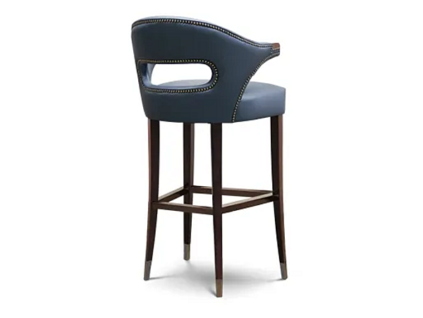 High upholstered stool with back BRABBU Nanook factory BRABBU from Italy. Foto №4