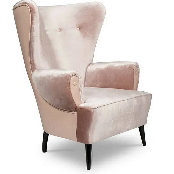 Velvet armchair with armrests BRABBU Clerk factory BRABBU from Italy. Foto №3
