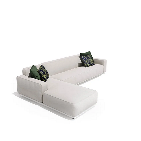 Modular fabric garden sofa with chaise longue Atmosphera Laguna factory ATMOSPHERA from Italy. Foto №9