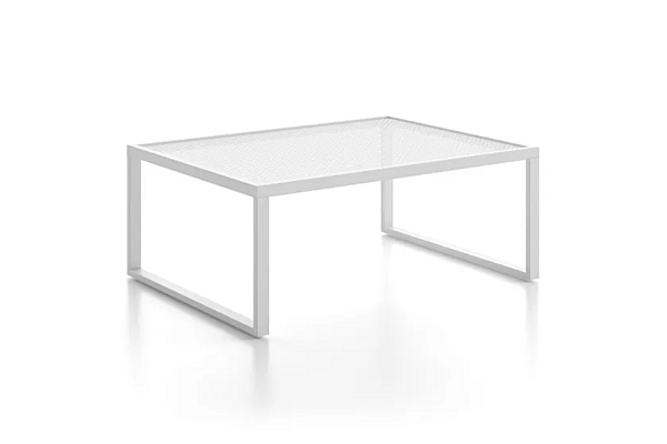 Rectangular Low Aluminium Garden Side Table Atmosphera Qubik QU.TC. factory ATMOSPHERA from Italy. Foto №5