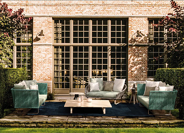 Two-Seater Fabric Garden Sofa KETTAL Bitta factory KETTAL from Italy. Foto №6