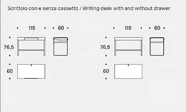 MDF Secretary Desk Alphabet Saba factory SABA from Italy. Foto №13