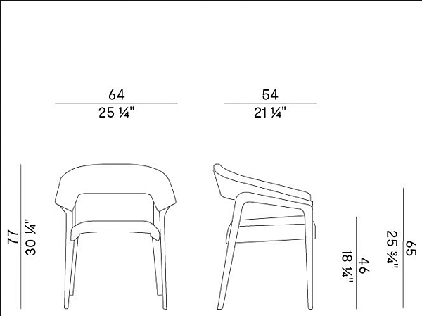 Easy chair with armrests in ash and fabric Potocco Memory 842 P 842/P factory POTOCCO from Italy. Foto №5