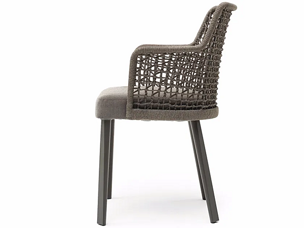 Aluminium garden chair with armrests VARASCHIN Emma 23614 factory VARASCHIN from Italy. Foto №8