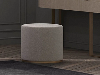 Upholstered Round Fabric Pouf CASA +39 RONDO C22602