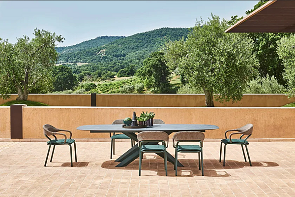 Rectangular Aluminium Garden Table System Star VARASCHIN 244S1, 244S2E, 244S3, 244S4, 244S5E factory VARASCHIN from Italy. Foto №4