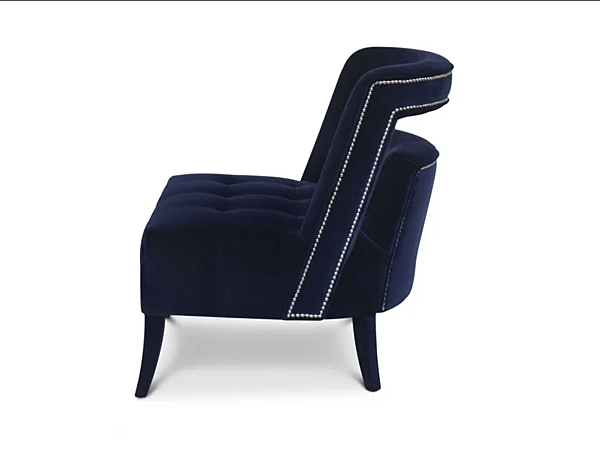 Upholstered Velvet Armchair BRABBU Naj Collection factory BRABBU from Italy. Foto №4