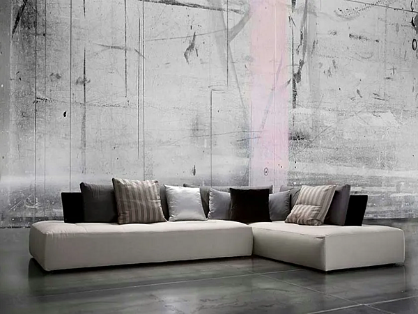 Sectional sofa with upholstered back ERBA ITALIA Conversation factory ERBA ITALIA from Italy. Foto №2