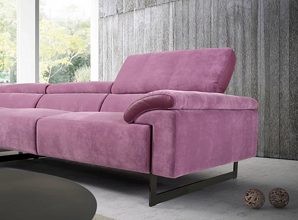 Sectional sofa with chaise longue Egoitaliano Malika factory Egoitaliano from Italy. Foto №5