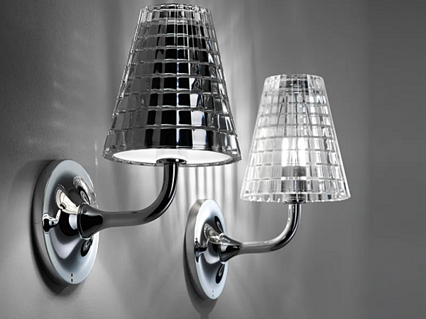 Crystal wall lamp Fabbian Flow collection factory Fabbian from Italy. Foto №7