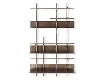 Wall Mounted Copper Bookcase Navigli Gallotti&Radice Wall Mounted Copper Bookcase Navigli Gallotti&Radice factory Gallotti & Radice from Italy
