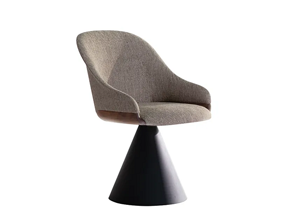 Swivel upholstered fabric chair with armrests Potocco Lyz 918 GC 918/GC factory POTOCCO from Italy. Foto №1