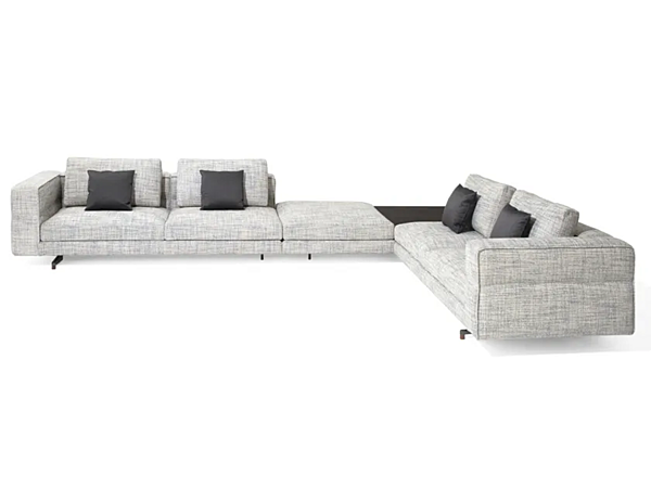 Sectional fabric sofa with soft back GIORGETTI SOHO factory GIORGETTI from Italy. Foto №2