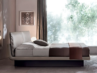 Leather storage bed with upholstered headboard Molteni & C Honey Leather storage bed with upholstered headboard Molteni & C Honey factory Molteni & C.(+VITRA) from Italy