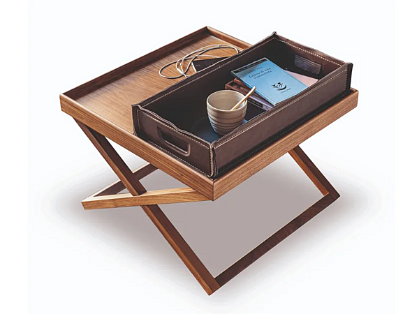 Square wooden side table VIBIEFFE 9500 046 factory VIBIEFFE from Italy. Foto №1