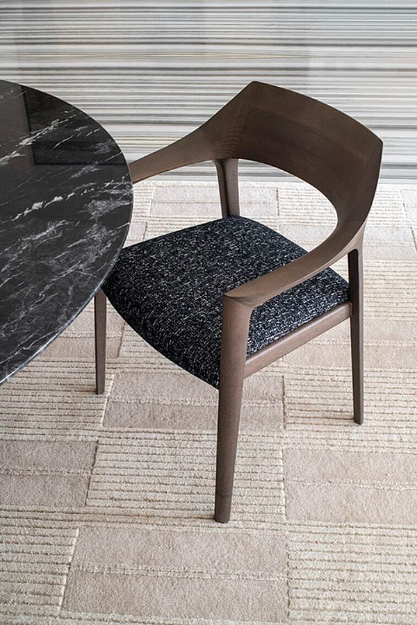 Ash easy chair with armrests Potocco Scheggia 906 P 906/P factory POTOCCO from Italy. Foto №2