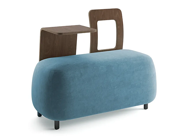 Upholstered bench with back Vice Versa small by INNOVA Imbottiti factory Innova Imbottiti from Italy. Foto №1
