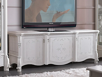 Low wooden TV cabinet CASA +39 PRESTIGE 608