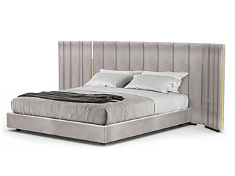 Fabric double bed with upholstered headboard Yuki Gallotti & Radice Fabric double bed with upholstered headboard Yuki Gallotti & Radice factory Gallotti & Radice from Italy