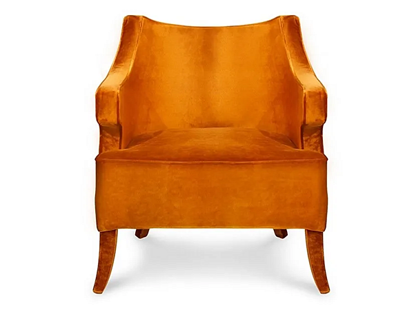 Velvet armchair with armrests BRABBU Java factory BRABBU from Italy. Foto №2