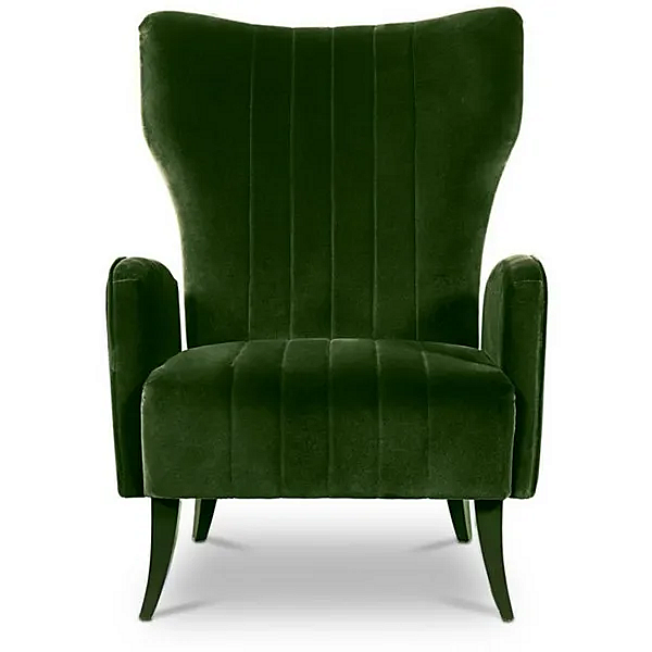 Upholstered Velvet Armchair with Armrests BRABBU Davis factory BRABBU from Italy. Foto №2