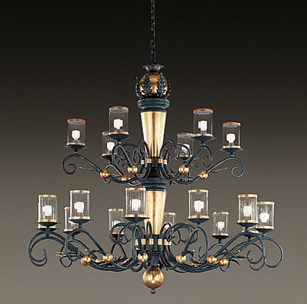 Chandelier MM LAMPADARI 5972/12+6 factory MM LAMPADARI from Italy. Foto №1