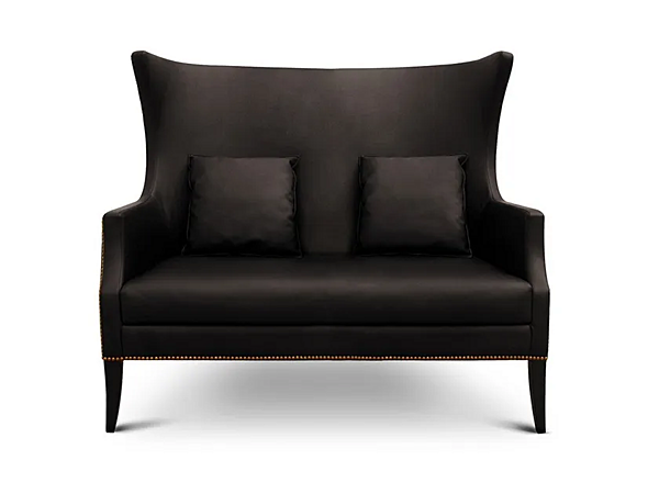 Two-Seater Leather Sofa Dukono BRABBU factory BRABBU from Italy. Foto №1